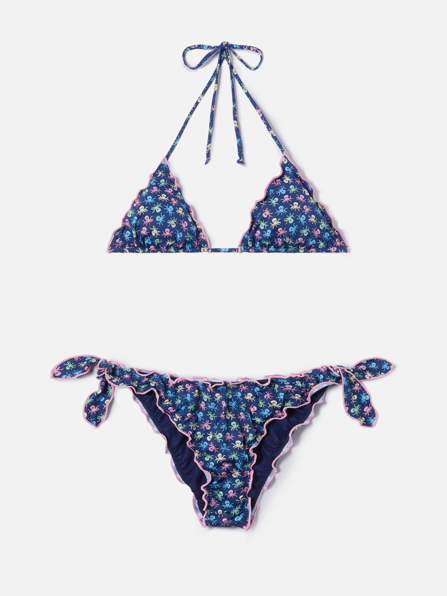Sarius triangle classic bikini with octopus print