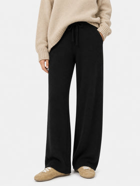 Black Savine knit palazzo pants