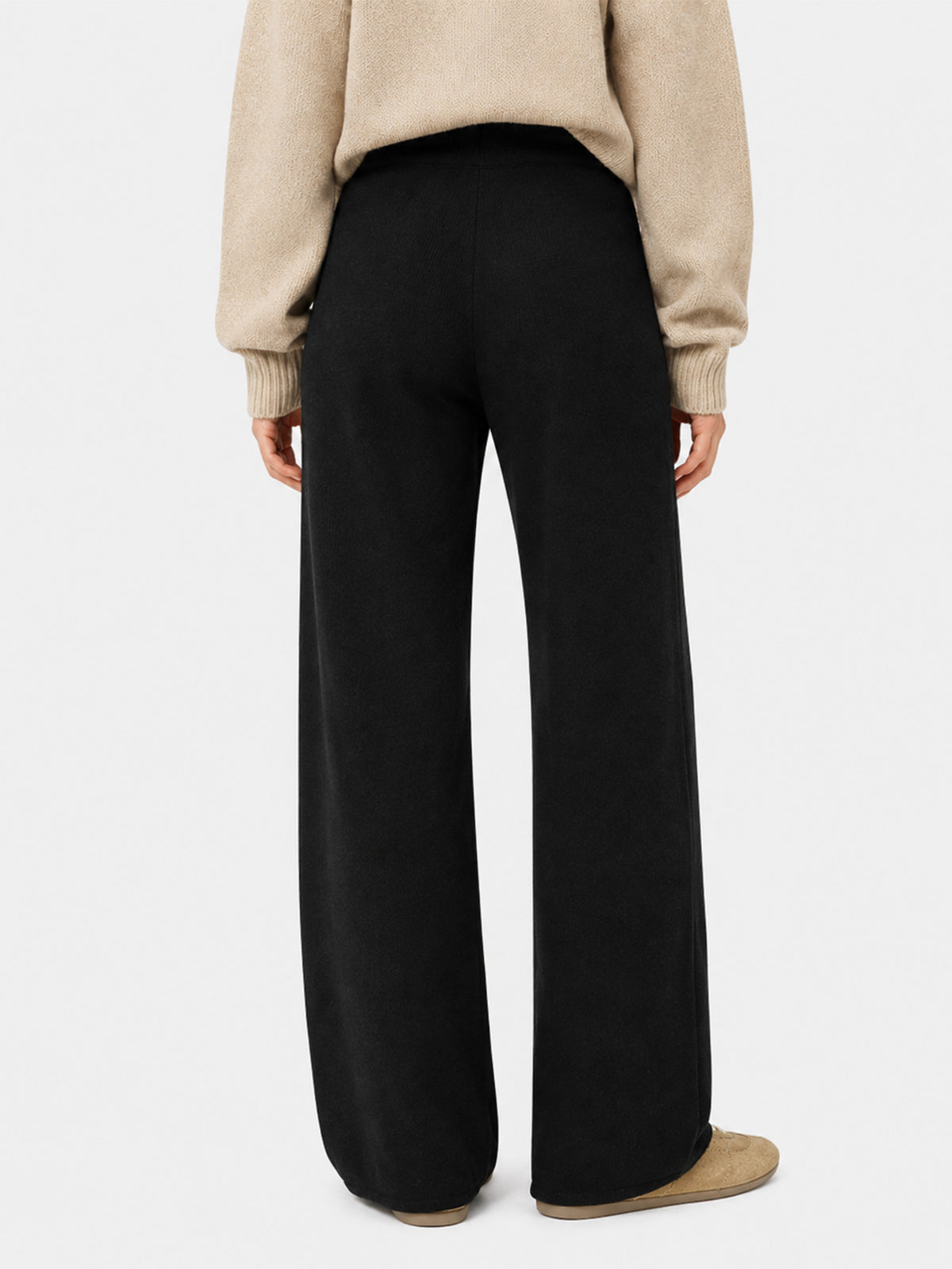 Black Savine knit palazzo pants