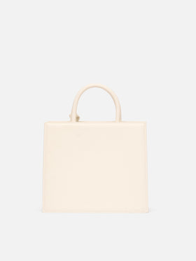 Shop Bag Midi in pelle bianco avorio