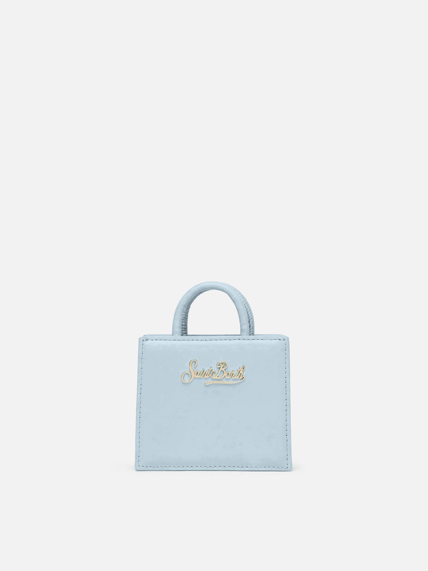 Shop Bag Micro Handbag in light blue leather