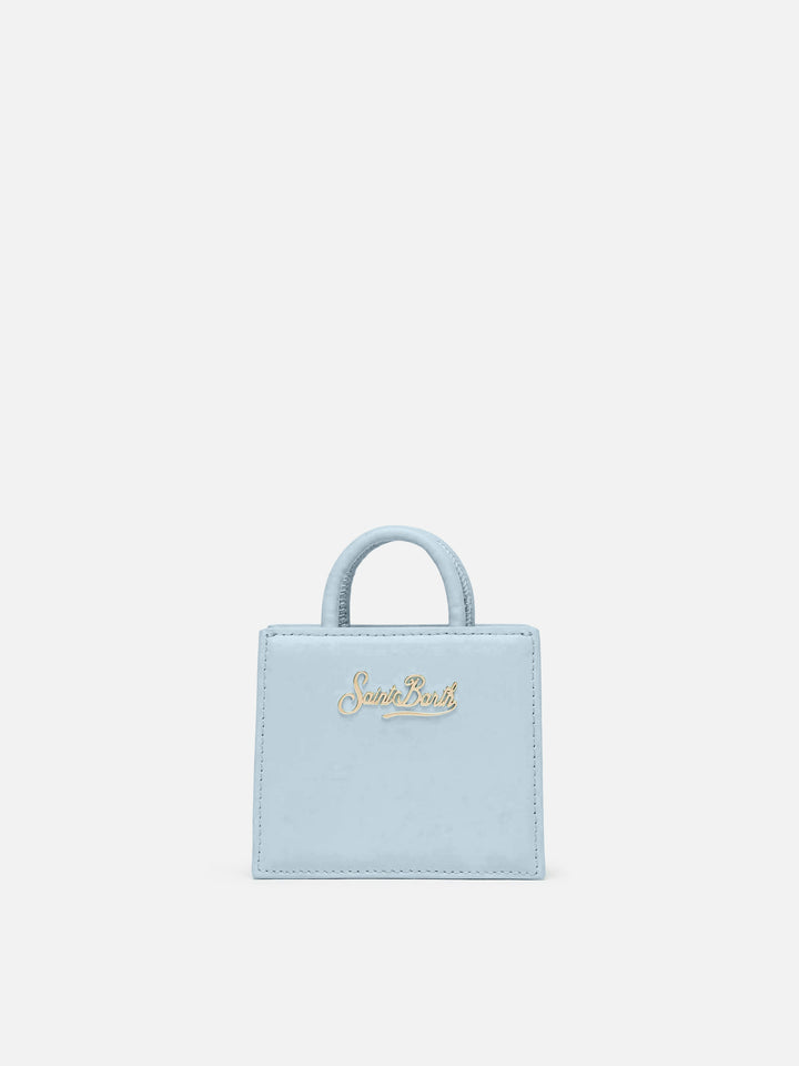 Shop Bag Micro Handbag in light blue leather