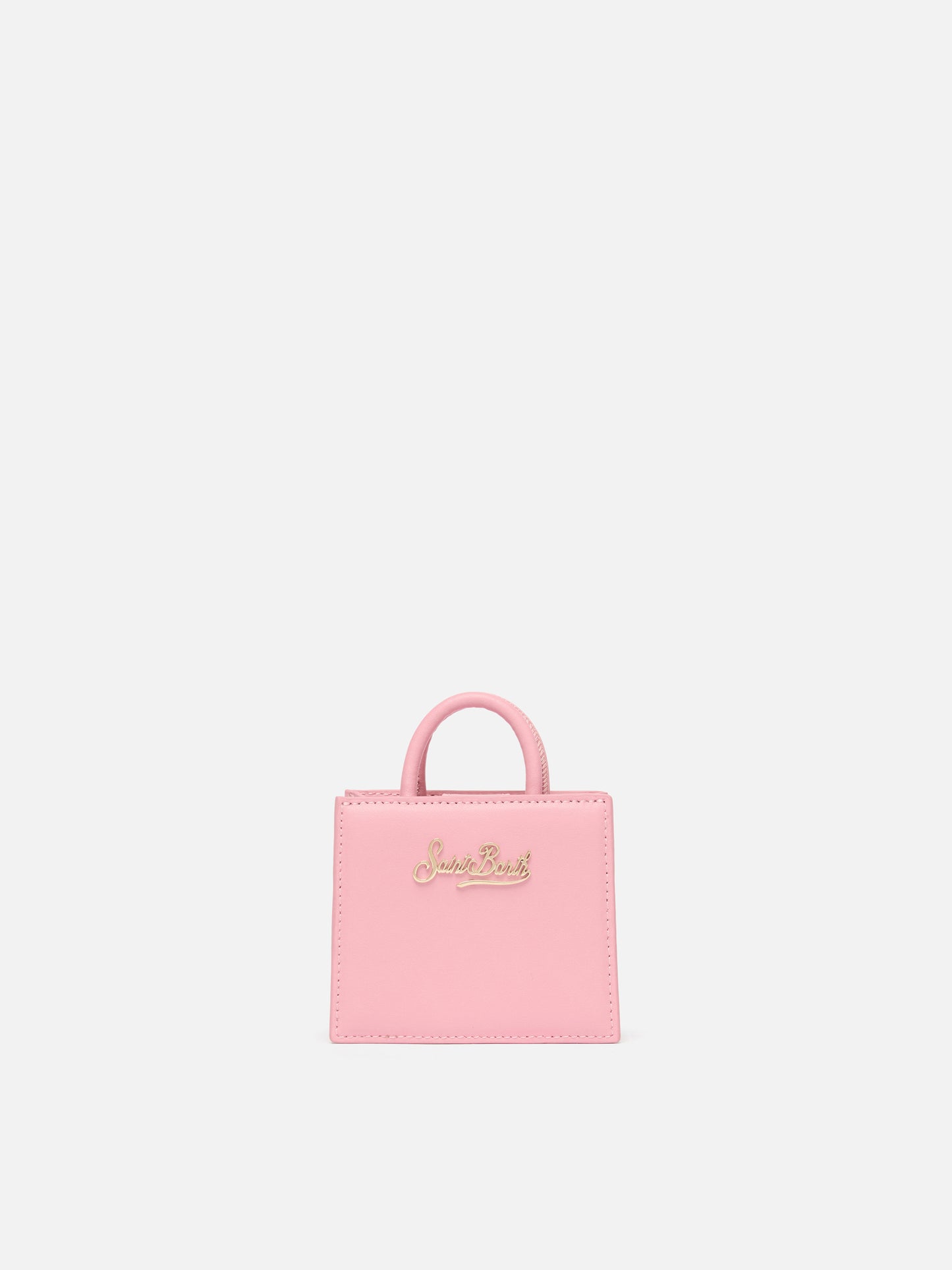 Shop Bag Micro aus pastellrosa Leder