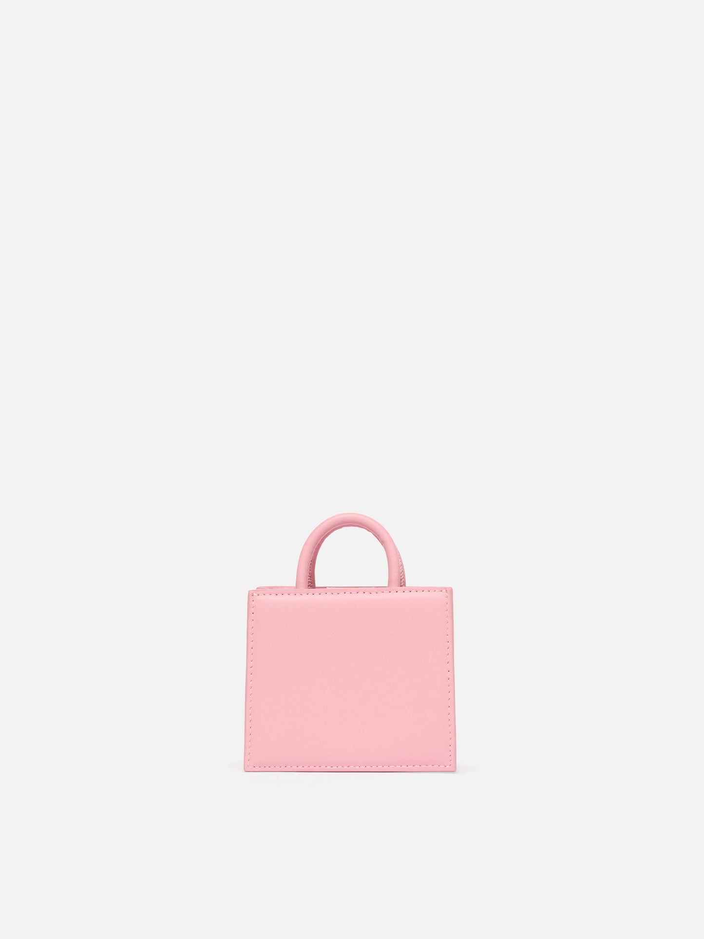 Shop Bag Micro aus pastellrosa Leder
