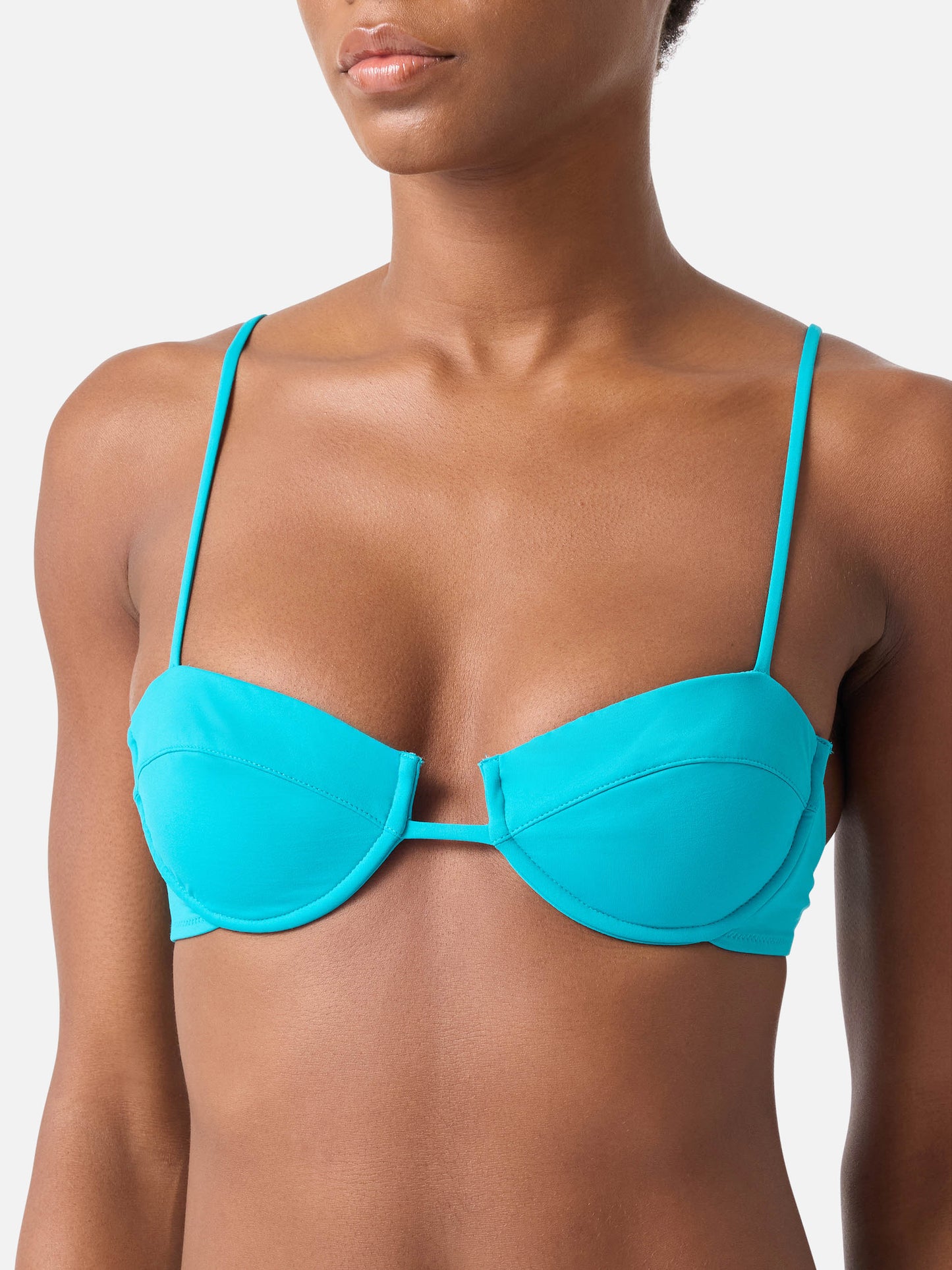 Bikini bralette con aros Salina Naomi verde salvia 