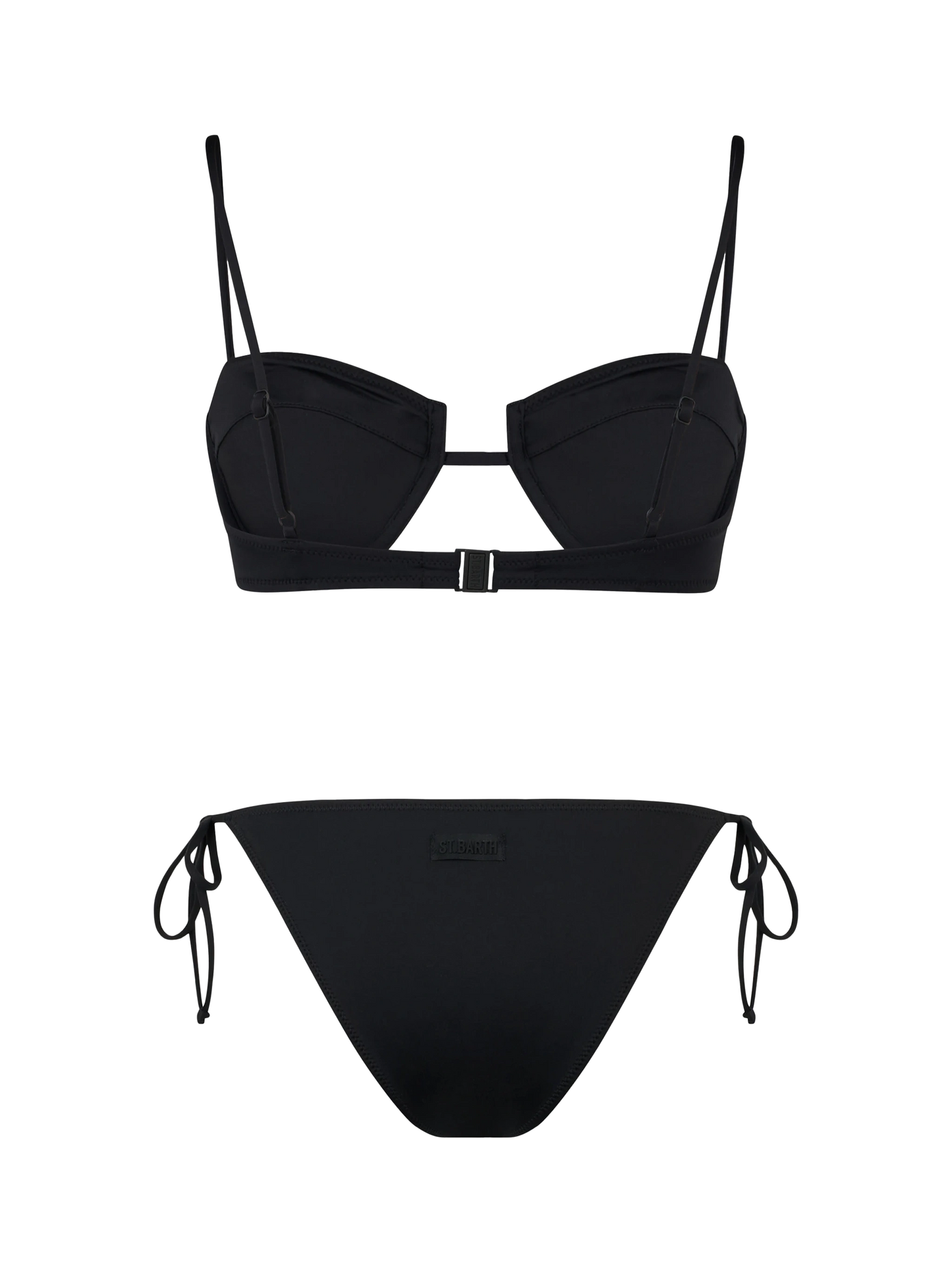 Woman black underwired bralette bikini Salina Virgo - MC2 Saint Barth
