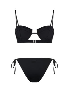 Woman black underwired bralette bikini Salina Virgo - MC2 Saint Barth