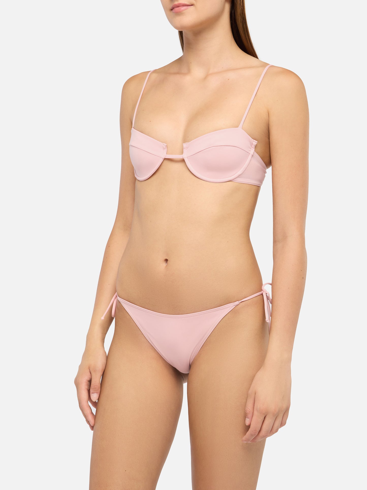 Virgo slip mare classico rosa - Salina bralette con ferretto rosa