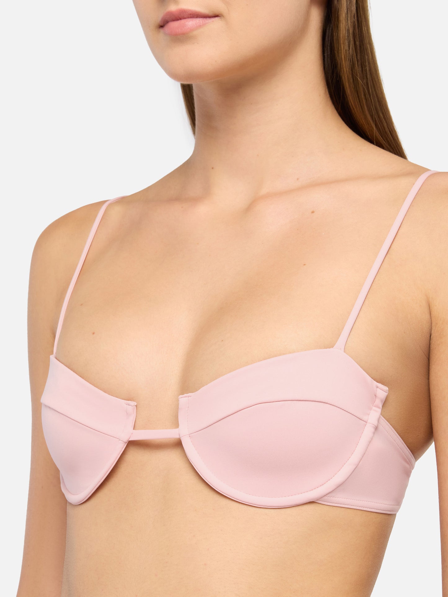 Virgo slip mare classico rosa - Salina bralette con ferretto rosa