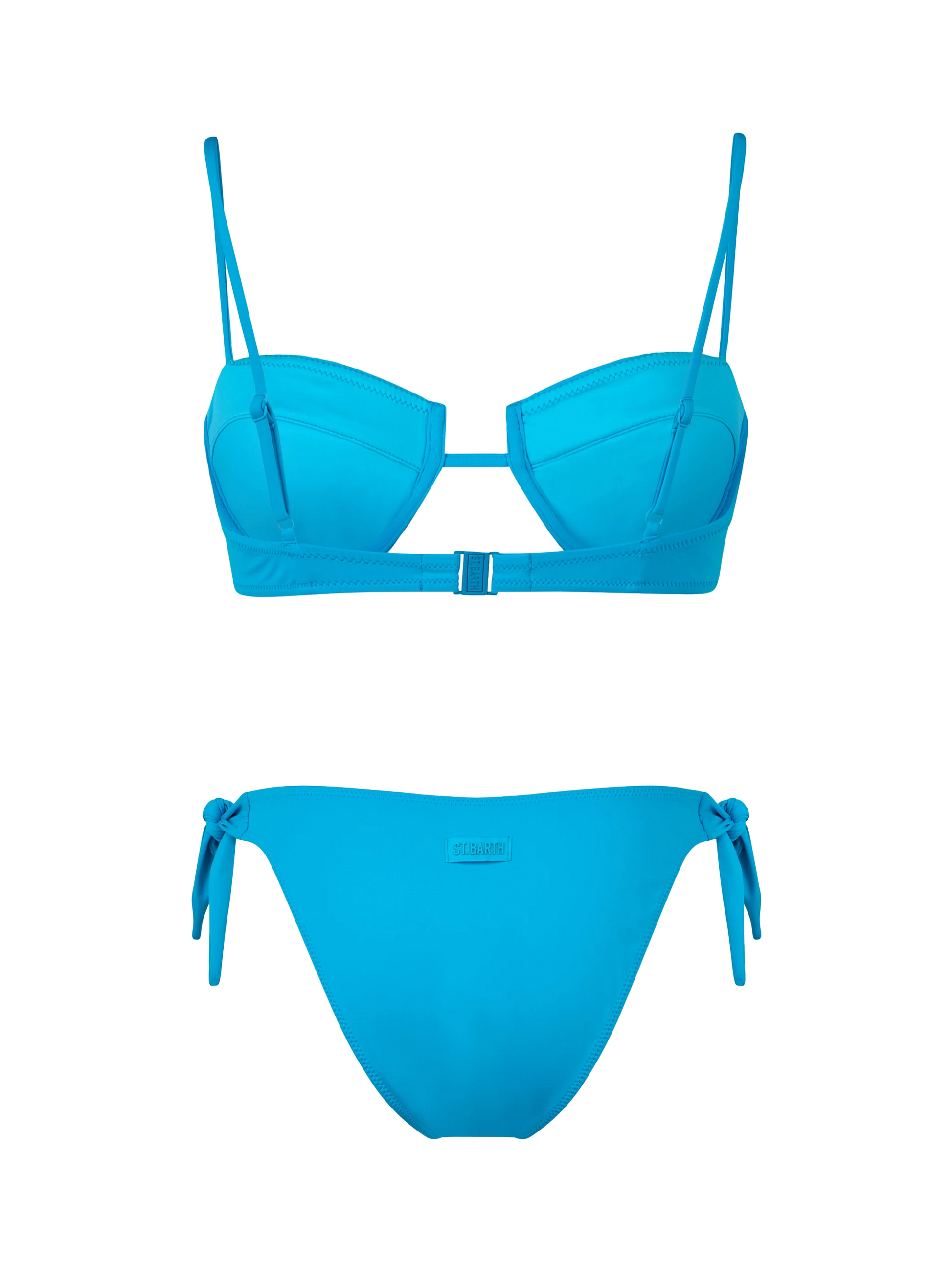 Woman turquoise underwired bralette bikini Salina Yali - MC2 Saint Barth