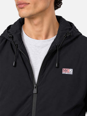 Giacca leggera Sloop nera con cappuccio