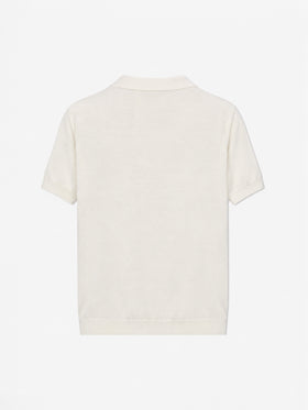 Polo de punto blanco Sloan Jr 
