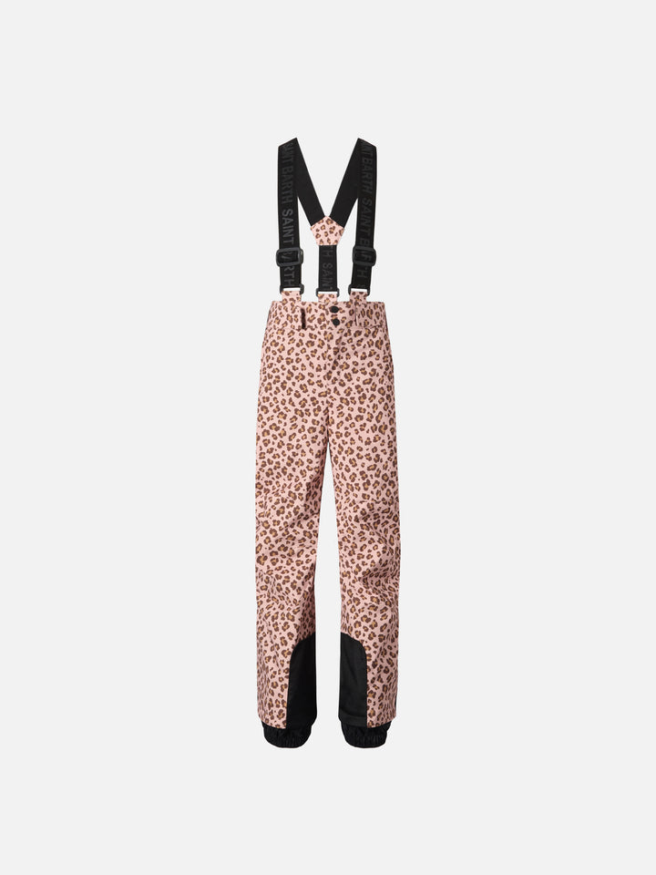 Ski pants Sarenne with leopard print