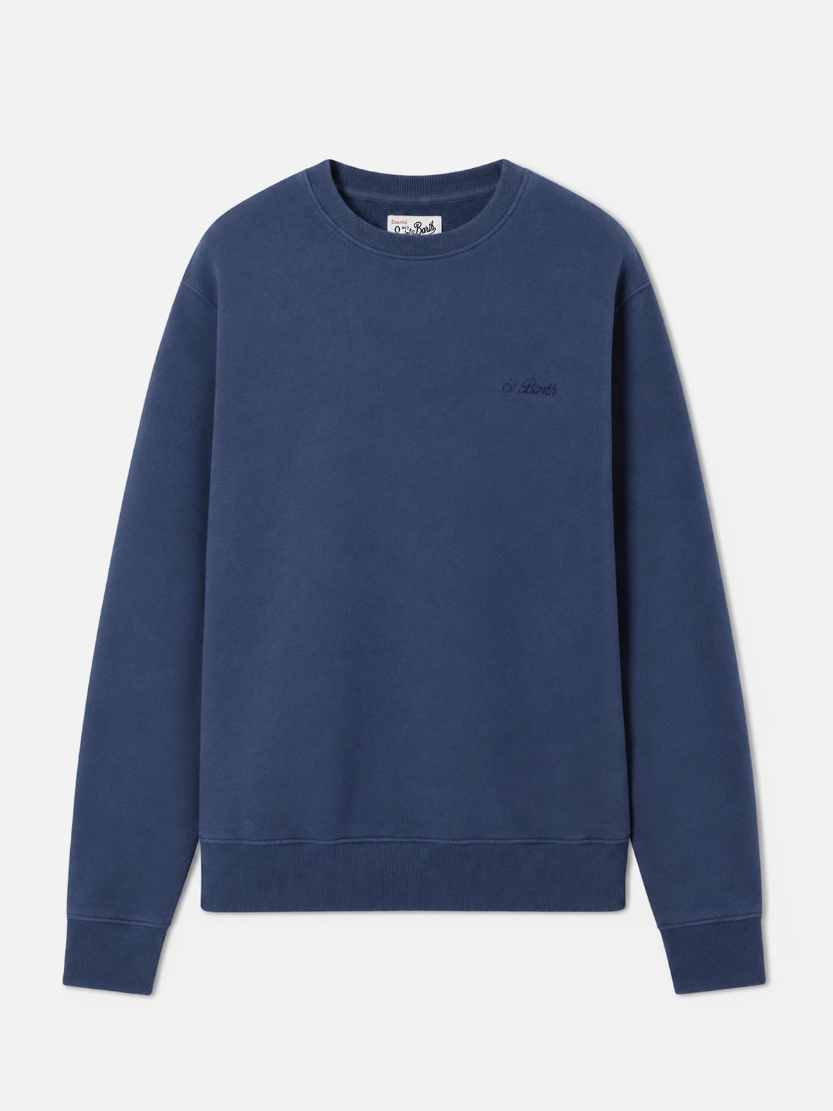 Soho Baumwoll-Sweatshirt in Navyblau mit St. Barth-Stickerei 