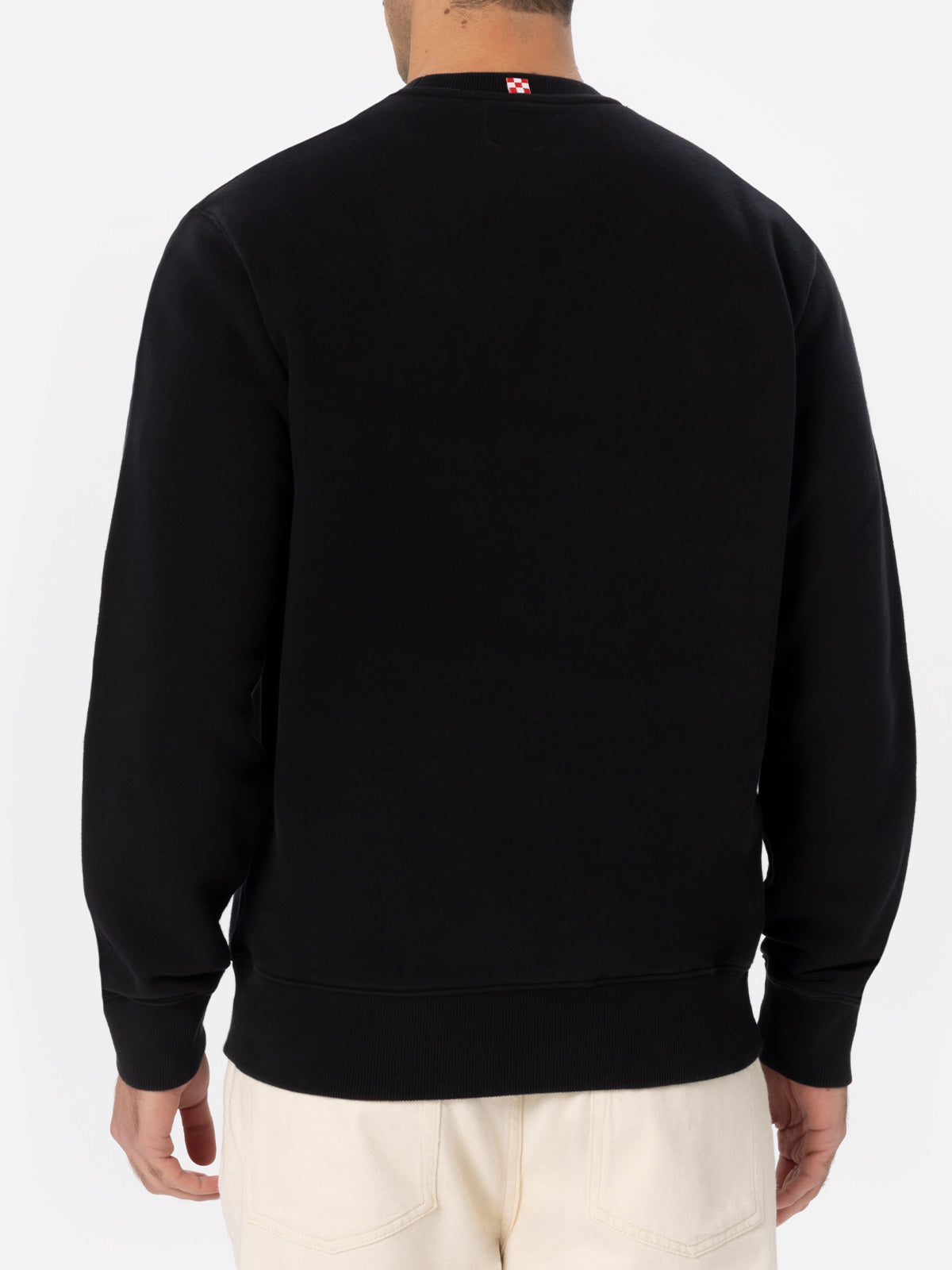 Man black sweatshirt Soho with St. Barth embroidery - MC2 Saint Barth
