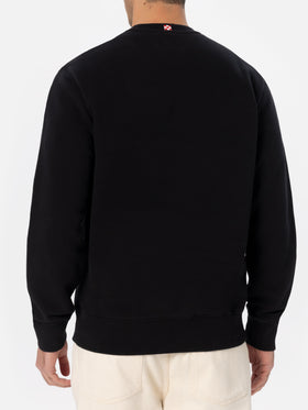 Man black sweatshirt Soho with St. Barth embroidery - MC2 Saint Barth