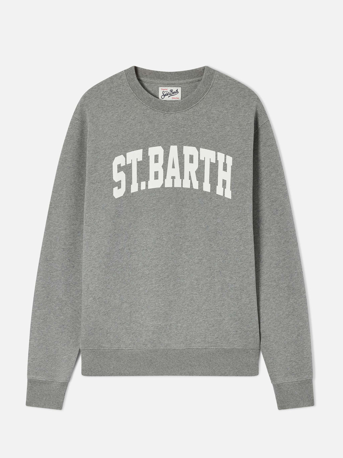 Grey Soho cotton sweatshirt with St. Barth print