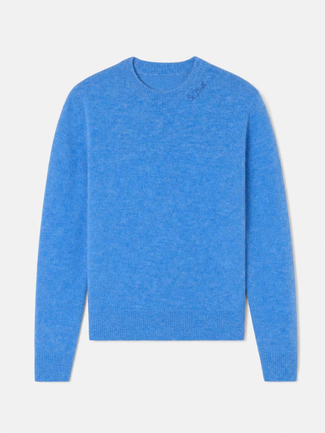 Pull stretch Sorbonne bleu poudré 