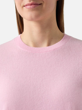 Maglione Sorbonne in 100% CASHMERE rosa