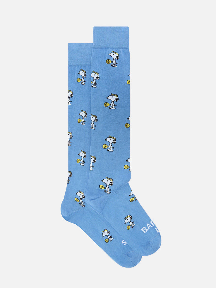 Calcetines ligeros blue con jacquard de Snoopy pádel | Special edition 