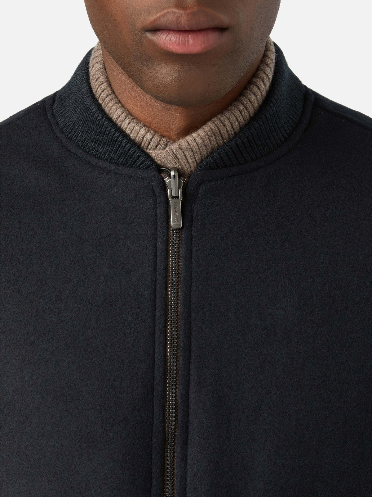 Chaleco reversible Spencer de mezcla de lana Navy blue 