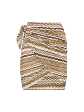 Sery short raschel pareo with chevron pattern - MC2 Saint Barth