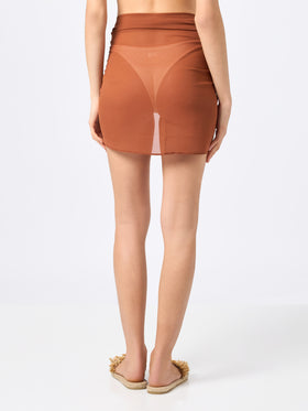 Woman brown short pareo Sery - MC2 Saint Barth
