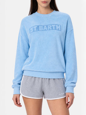 Light blue Sponge Stardust sweatshirt with embossed logo