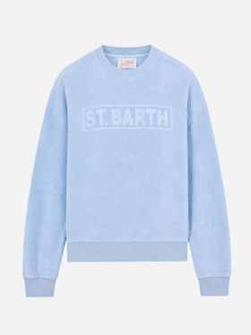 Light blue Sponge Stardust sweatshirt with embossed logo