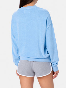 Light blue Sponge Stardust sweatshirt with embossed logo