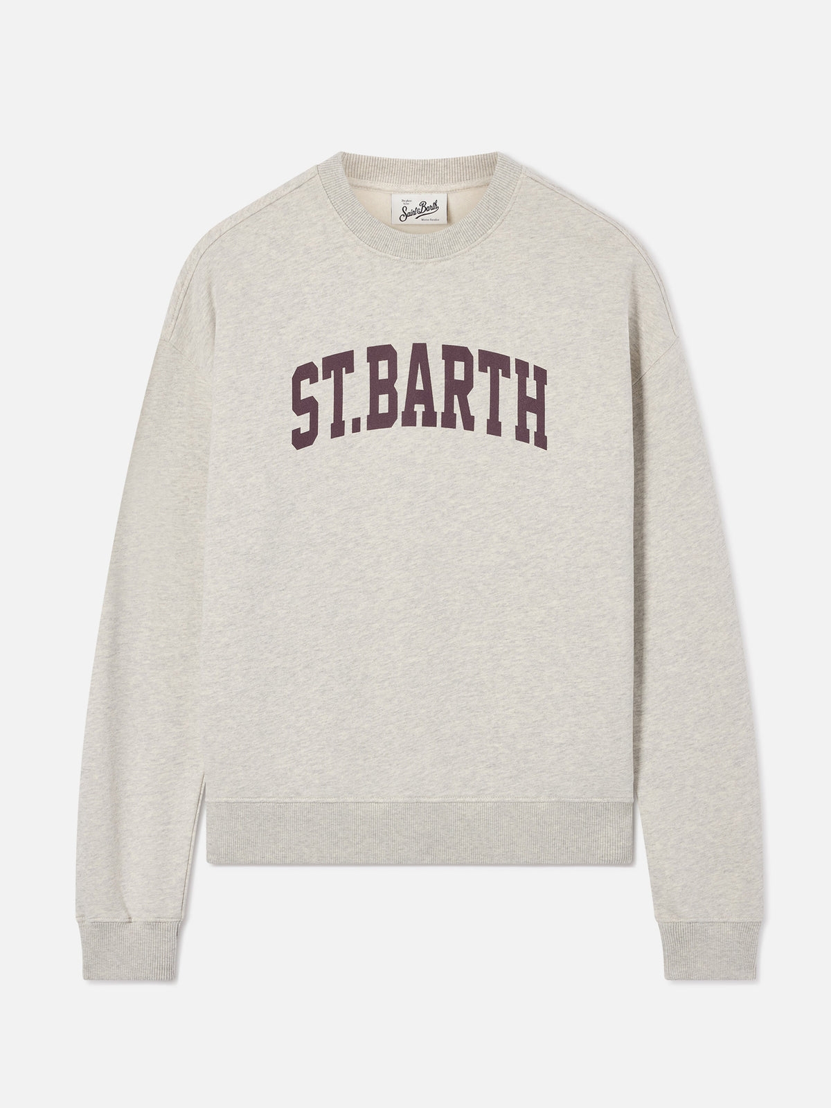 Felpa Stardust grigia con stampa St. Barth