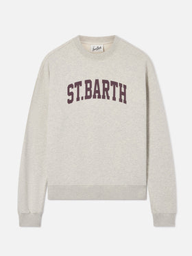Felpa Stardust grigia con stampa St. Barth