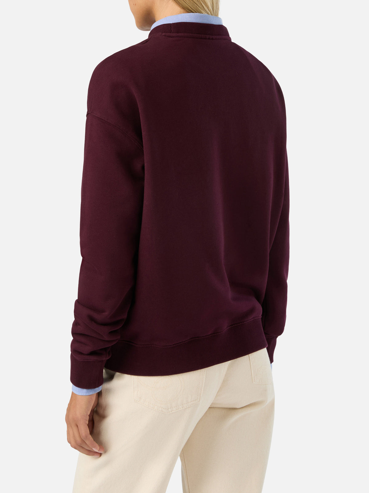 Sudadera Bordeaux Stardust con estampado St. Barth 