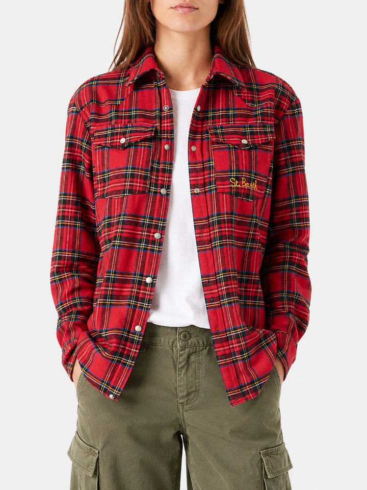 Chemise en flanelle tartan rouge Seattle 