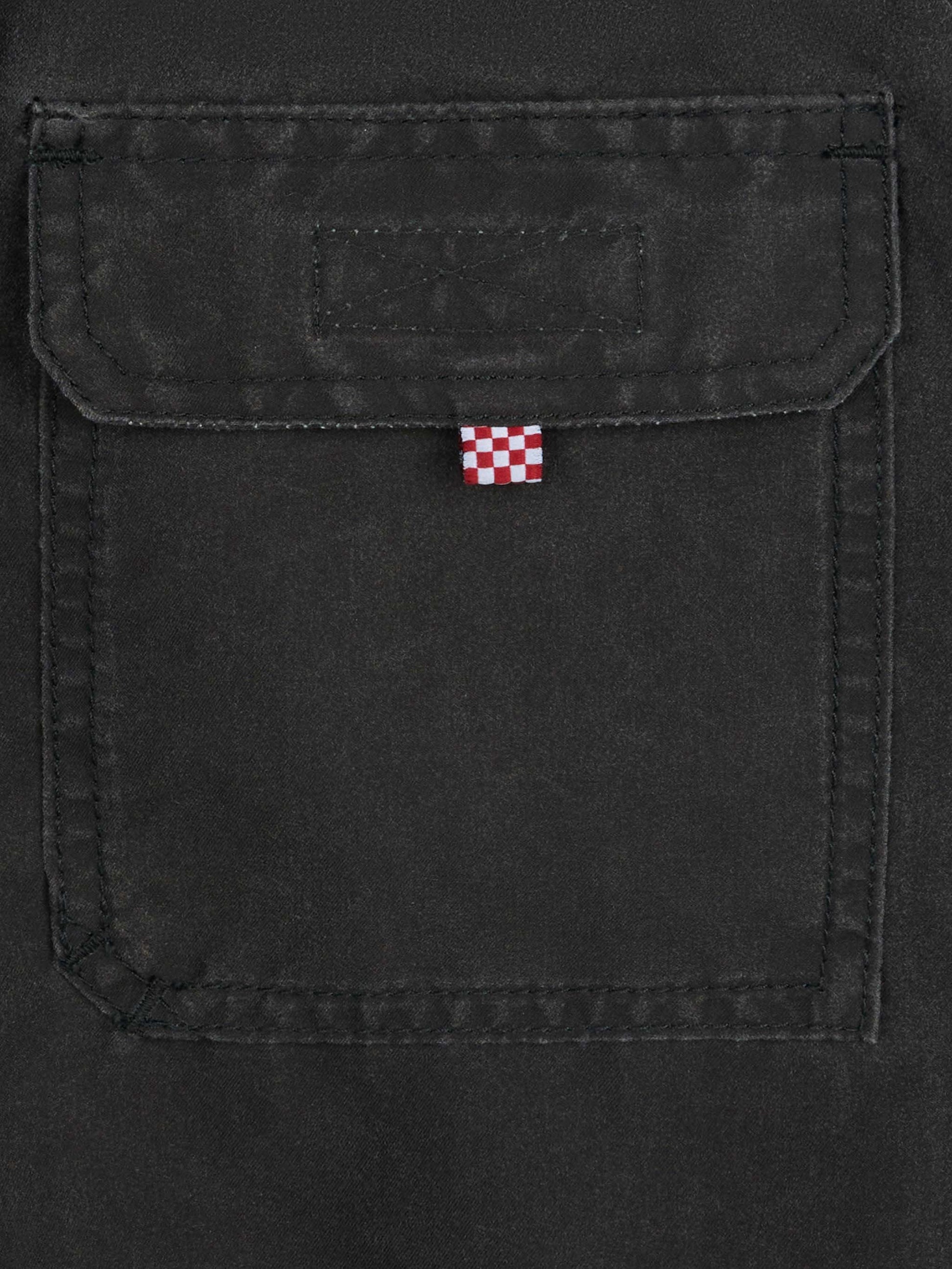 Boy black classic swim-shorts Tender with pirate embroidery - MC2 Saint Barth
