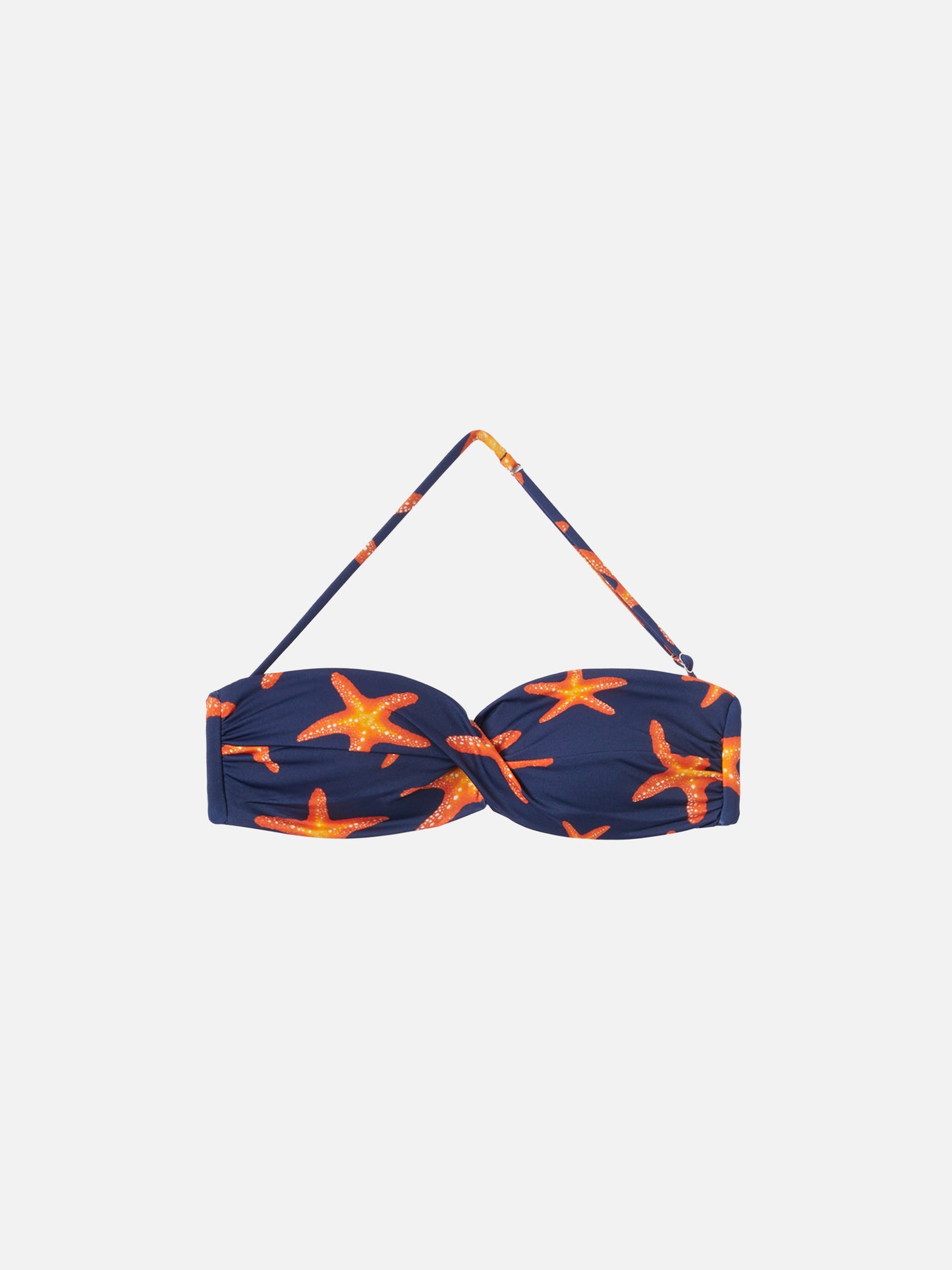 Top a bralette Tiarè con stampa stelle marine