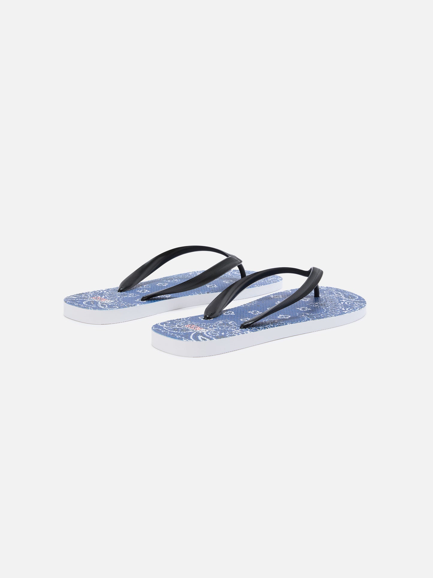 Tommy rubber slip-on slides with bandana print