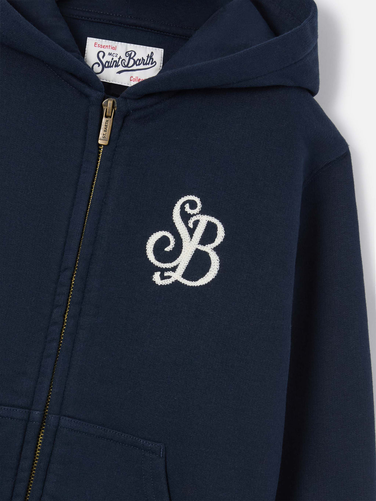 Marineblauer blue Toronto Hoodie aus Baumwollmischung mit SB Legacy-Monogramm 