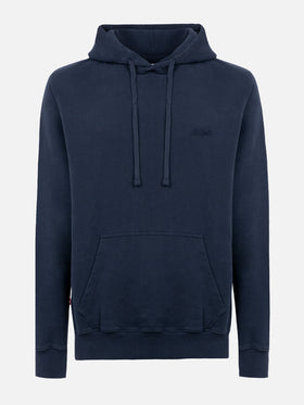 Man navy blue sweatshirt Tribeca with St. Barth embroidery - MC2 Saint Barth