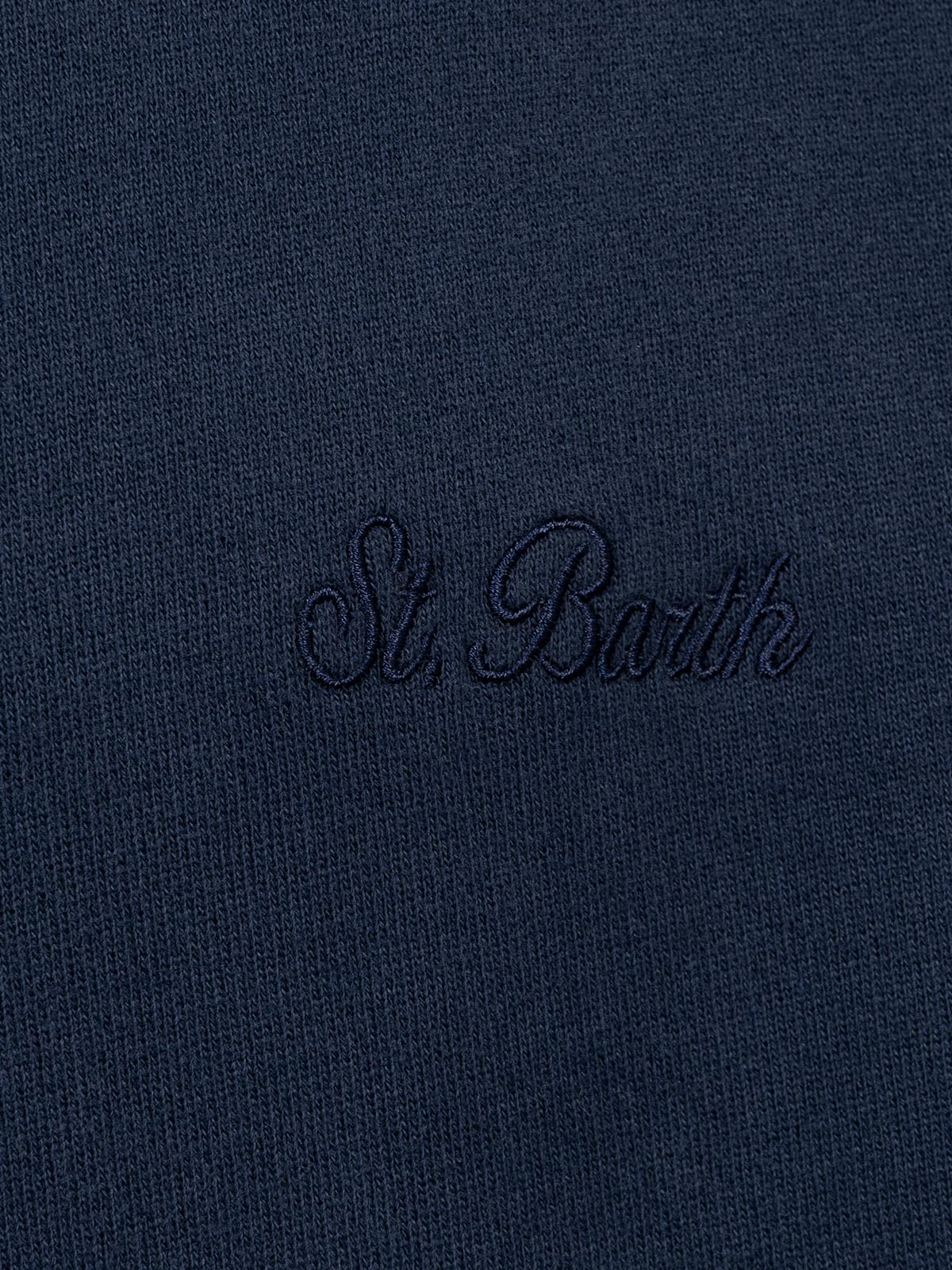 Man navy blue sweatshirt Tribeca with St. Barth embroidery - MC2 Saint Barth