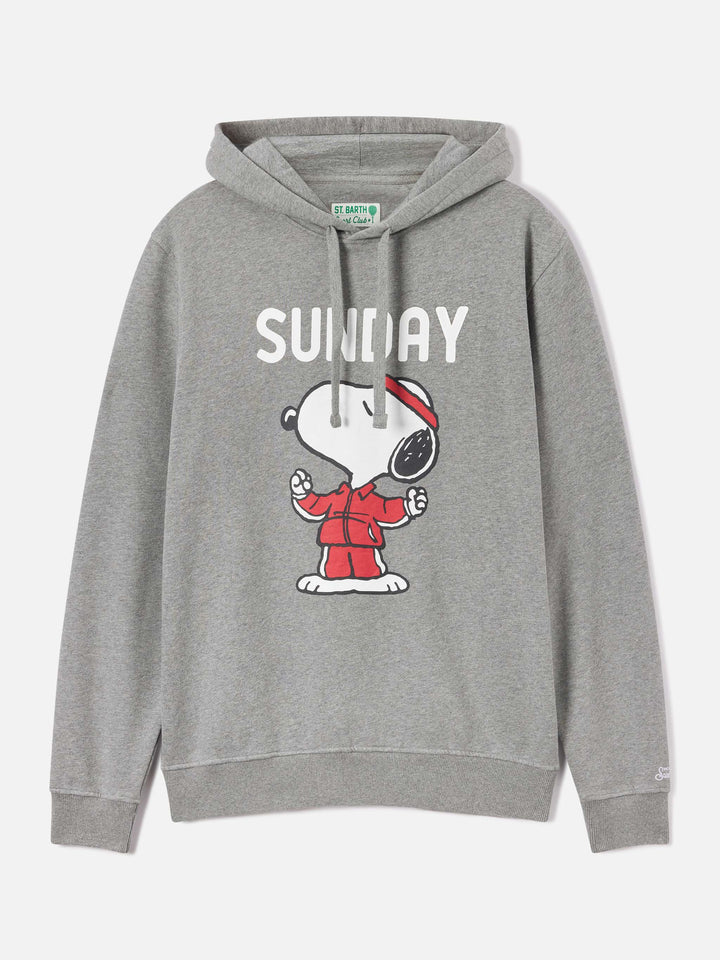 Grey Tribeca cotton hoodie with Snoopy print | Special edition