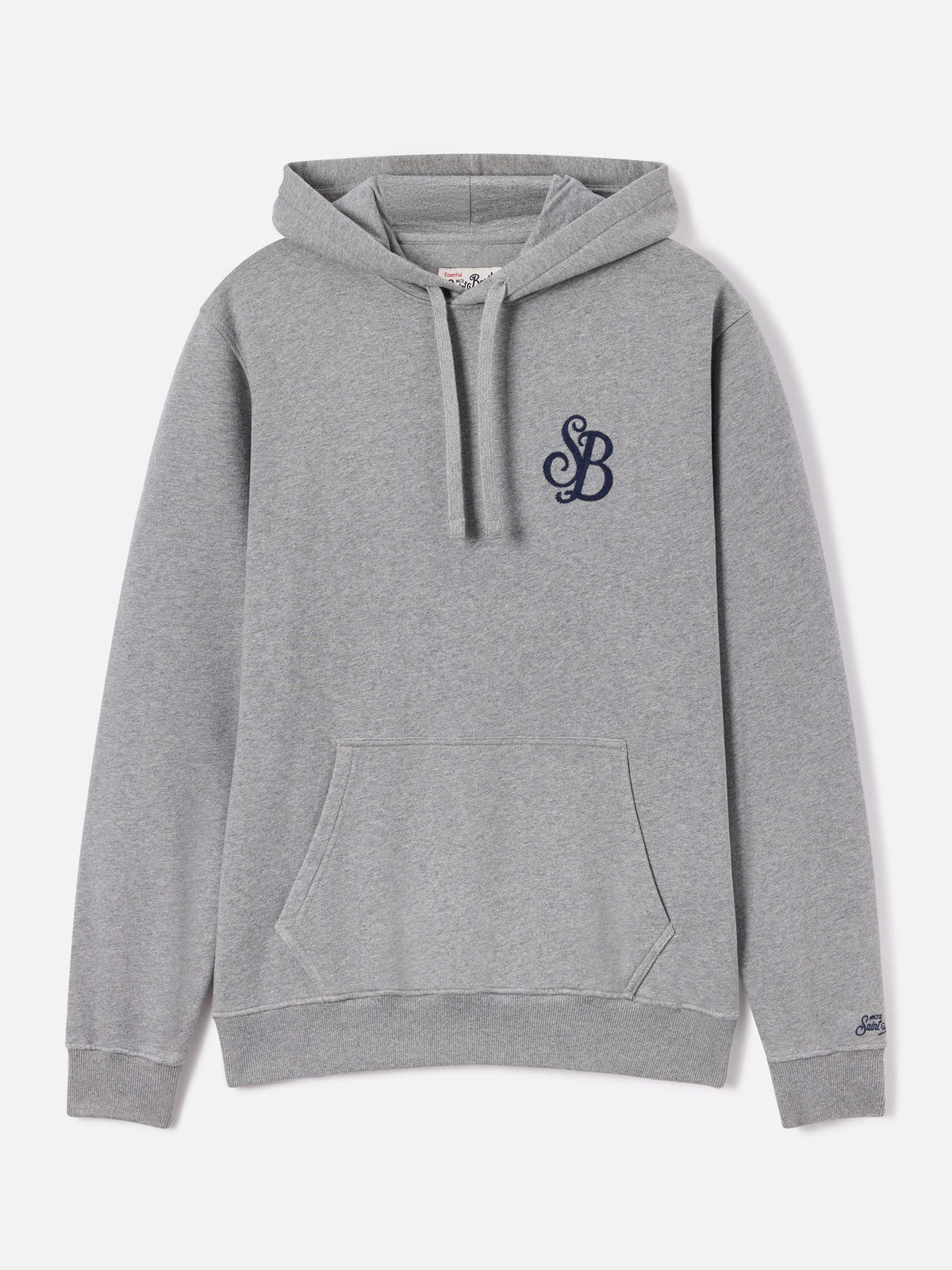 Grauer Tribeca Hoodie aus Baumwolle mit SB Legacy-Monogramm 