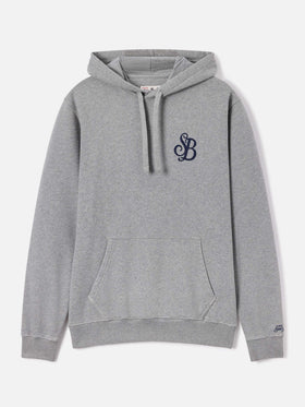 Grauer Tribeca Hoodie aus Baumwolle mit SB Legacy-Monogramm 