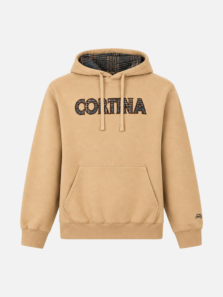 Felpa Tribeca cappuccio patch Cortina beige