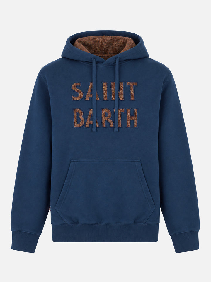 Tribeca blue hoodie with patch
