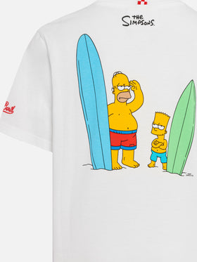 Boy cotton t-shirt with Bart and Homer print and embroidery | THE SIMPSON SPECIAL EDITION - MC2 Saint Barth