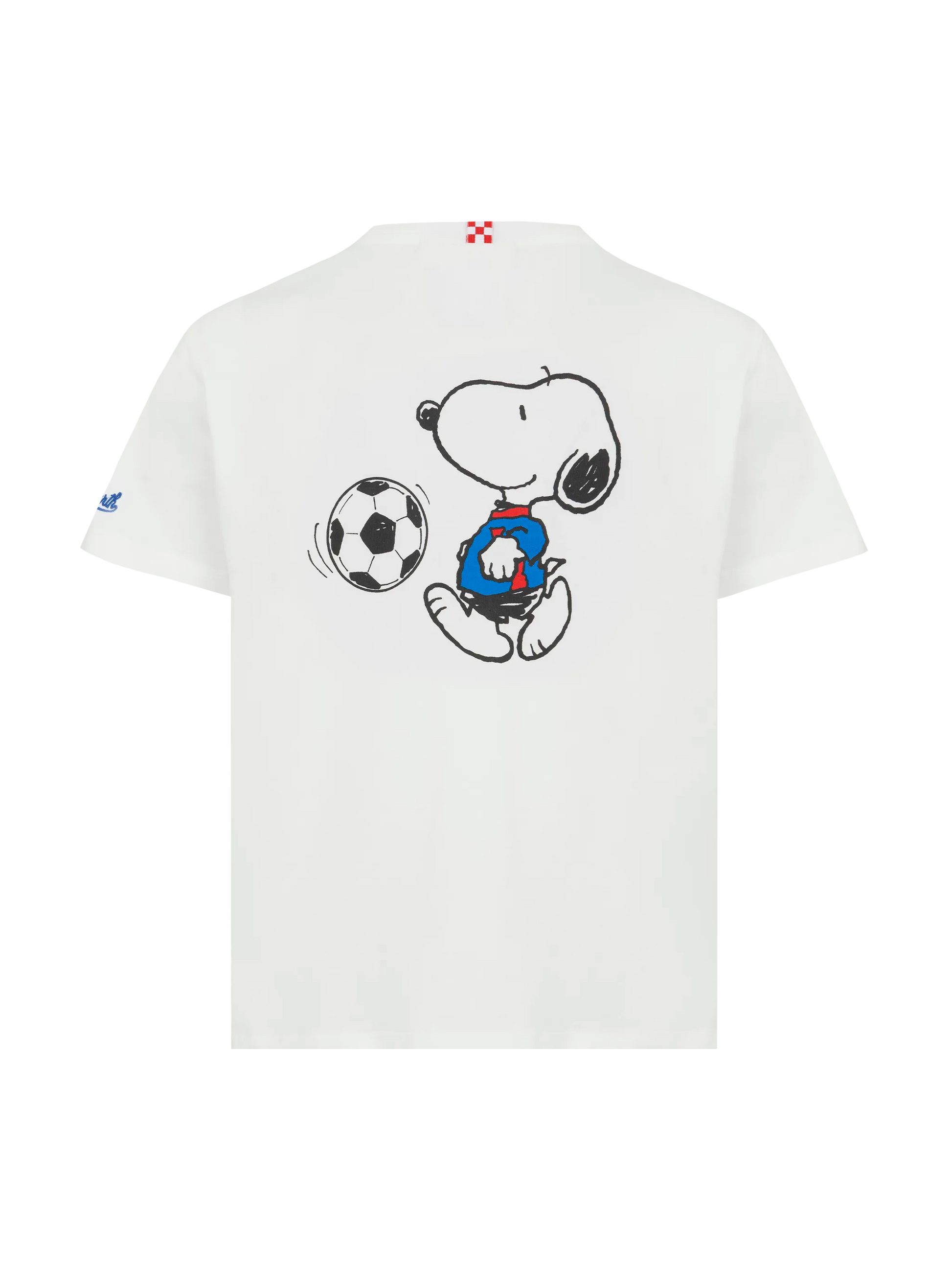 Cotton t-shirt with St. Barth bomber embroidery and Snoopy print | SNOOPY PEANUTS® SPECIAL EDITION - MC2 Saint Barth
