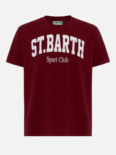Cotton T-shirt with St. Barth Sport Club print - MC2 Saint Barth