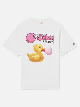 T-Shirt aus Baumwolle mit ducky big Babol Print | BIG BABOL SPECIAL EDITION 