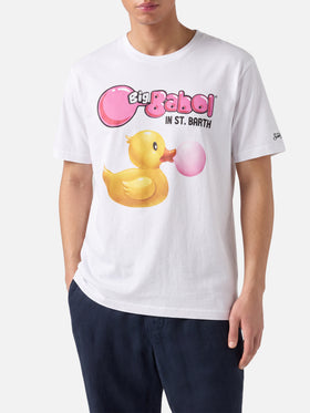 T-Shirt aus Baumwolle mit ducky big Babol Print | BIG BABOL SPECIAL EDITION 